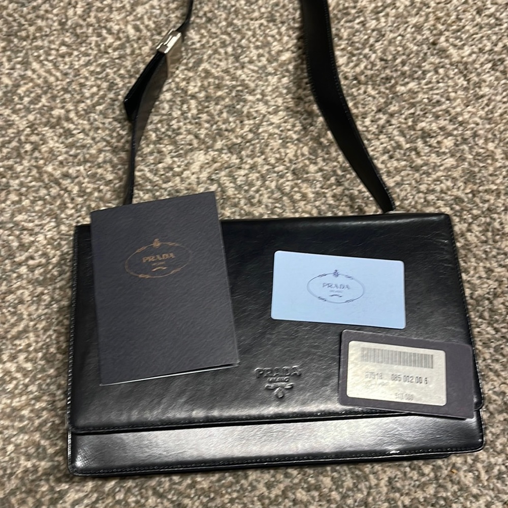 Prada Vitello Sport Black Purse